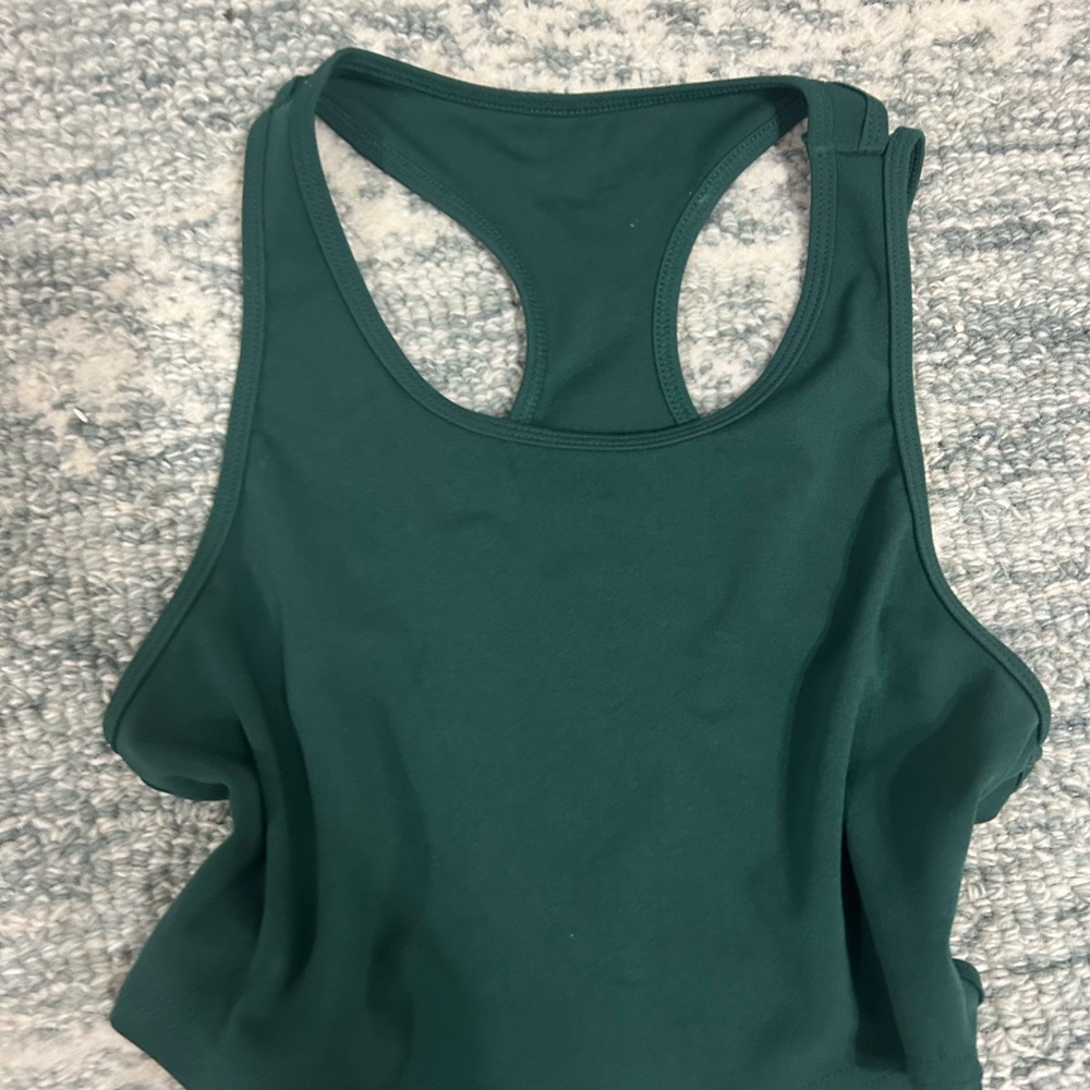 SHEIN Dark Green Sleeveless Top